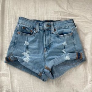 Aeropostale High Rise Curvy Midi Shorts